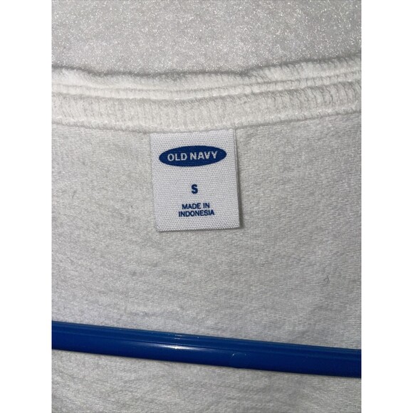 Gap White Cotton  Wrap-Front Short Sleeve Top Shirt Sz Small - Picture 4 of 7